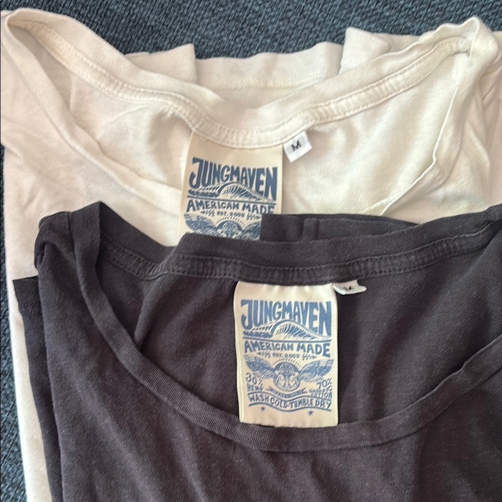 Jungmaven white and black t-shirt bundle